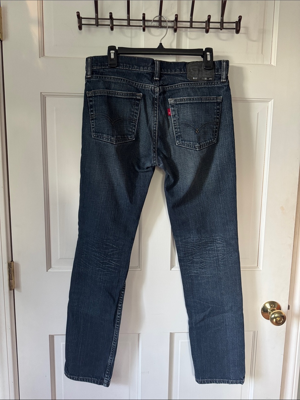 Levi's 511 Dark Blue Straight-Leg Men's Jeans 32x32 - Picture 2 of 9